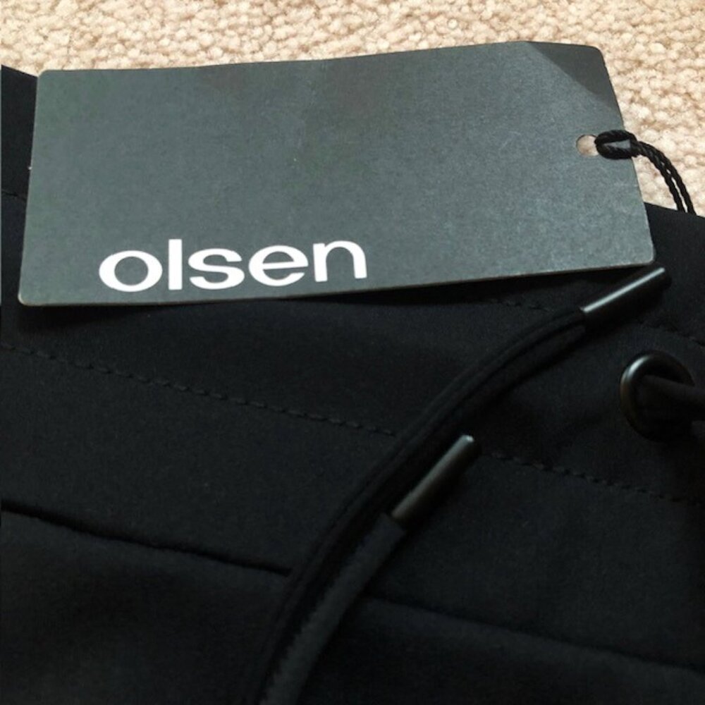 NWT OLSEN Knee-length Pencil Skirt with Drawstring Waist & Pockets, Size 36 / 6 - Picture 6 of 11